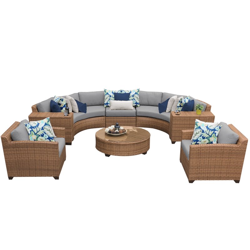 Laguna wicker sectional discount set