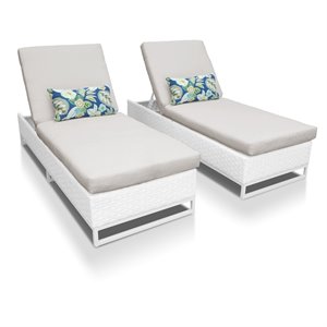 tkc miami patio chaise lounge (set of 2) 