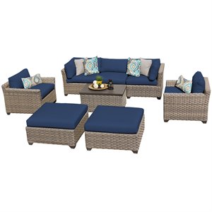 tkc monterey 8 piece patio wicker sofa set a