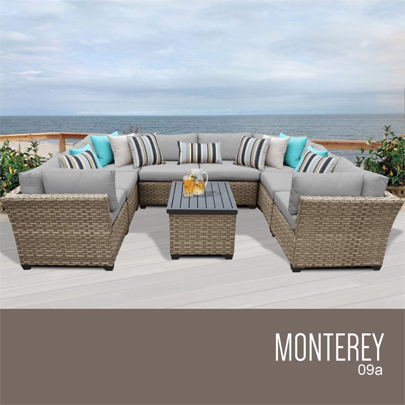 Piece Patio Wicker Sectional Set, Tk Classics Outdoor Furniture Reviews