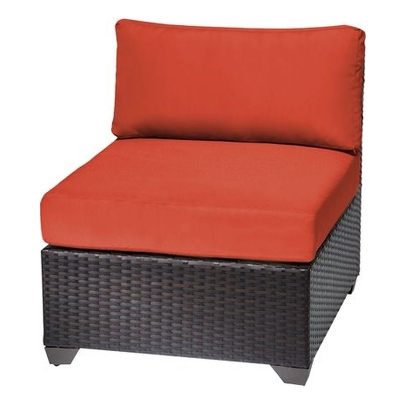 Tkc Barbados Armless Patio Chair In Orange Tkc020b As Tangerine Tkc Barbados Armless Patio Chair In Orange