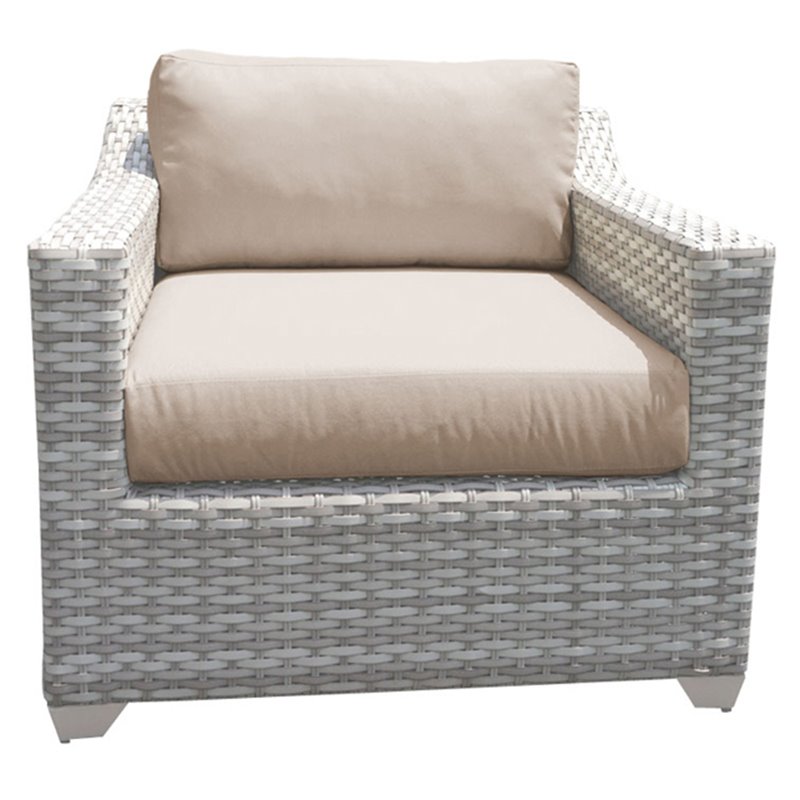 Tk Classics Fairmont Traditional Wicker Patio Club Chair In Wheat Cymax Business Tk Classics Fairmont Traditional Wicker, Tk Classics Outdoor Furniture Reviews