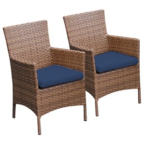 tkc laguna patio dining arm chair (set of 2) 