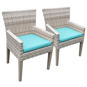 tkc fairmont patio dining arm chair (set of 2) 
