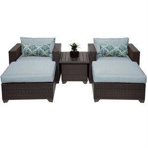 tk classics belle 5-piece outdoor wicker patio furniture set 05a in spa