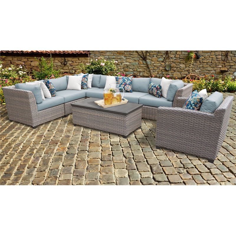 florence 8 piece sectional set with cushions