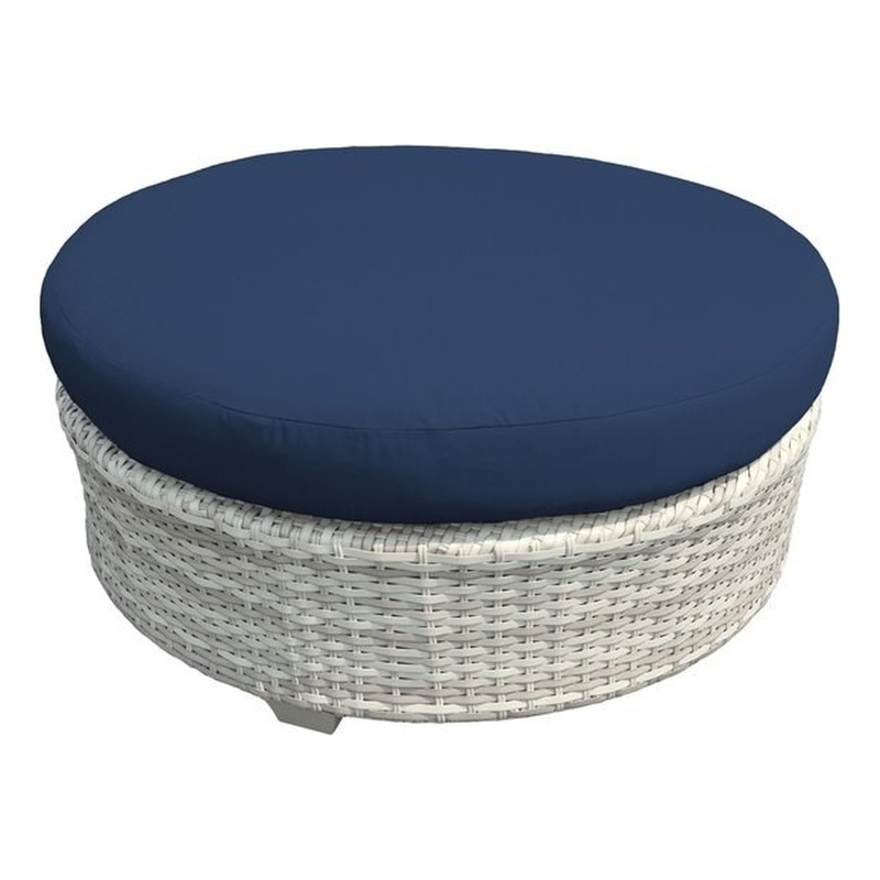 navy round coffee table