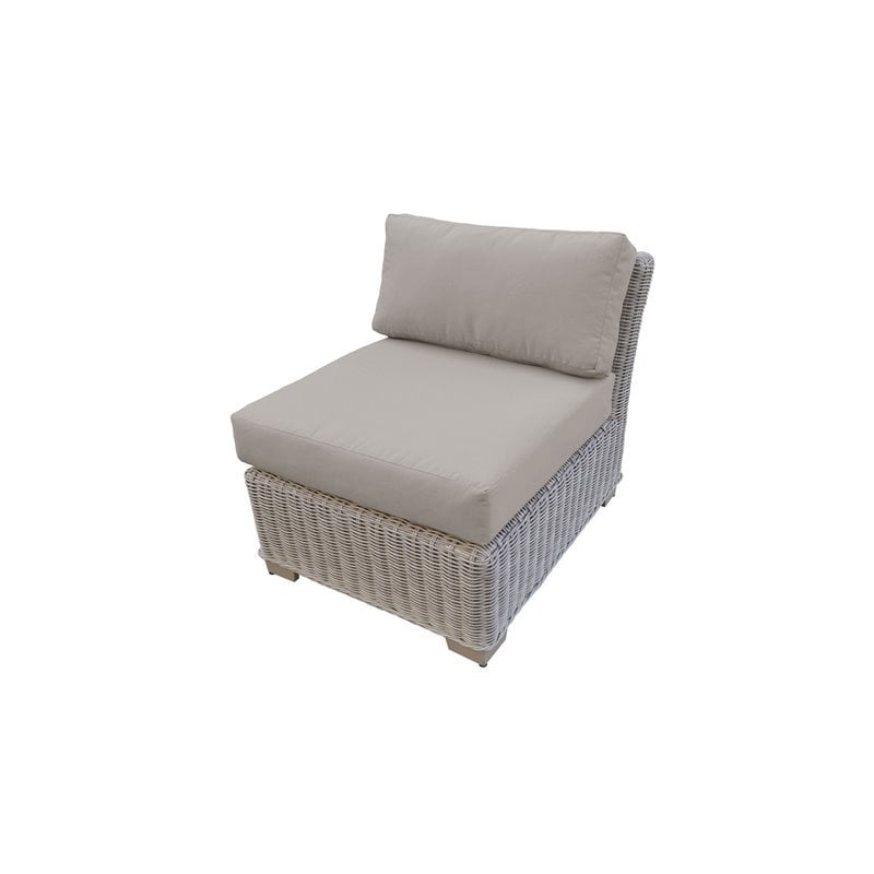 Coast Outdoor Wicker Patio Armless Sofa Cymax Business