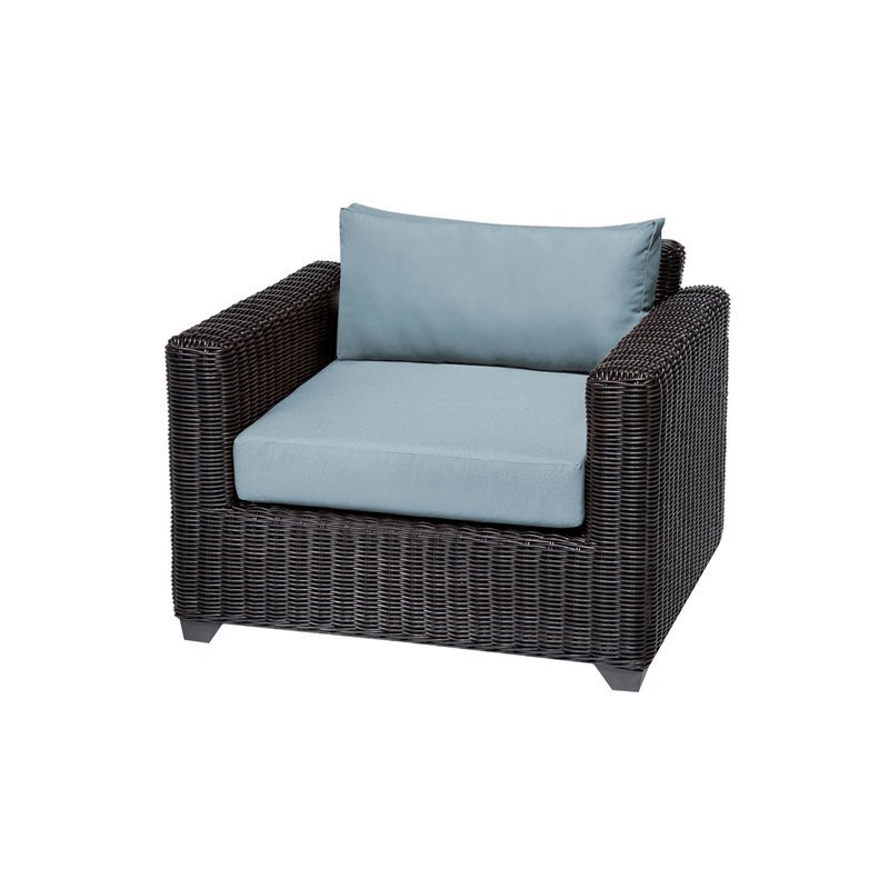 Venice Outdoor Wicker Patio Club Chair In Spa Tkc050b Cc Spa