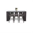 Barbados Bar Table Set Backless Barstools 7 Piece Patio Furniture