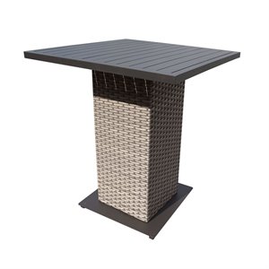 florence pub table outdoor wicker patio furniture