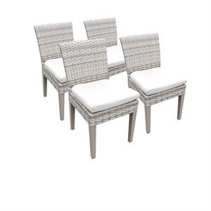4 fairmont armless dining chairs in sail white