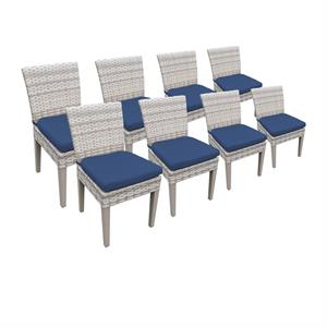 8 fairmont armless dining chairs in navy