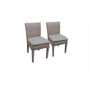 2 monterey armless dining chairs