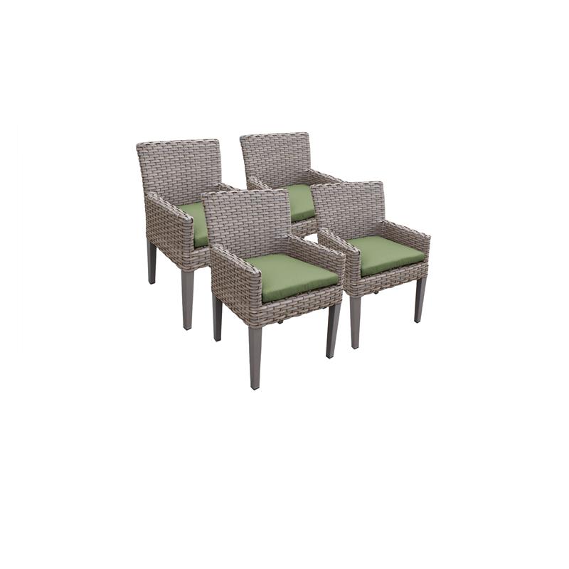 4 Florence Dining Chairs With Arms In Cilantro Florence Tkc297b