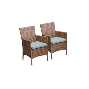 2 laguna dining chairs with arms