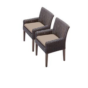 tk classics venice dining chair with arms with cushion (set of 2)
