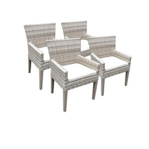 4 fairmont dining chairs with arms in sail white