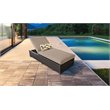 Barbados Chaise Outdoor Wicker Patio Furniture in Wheat