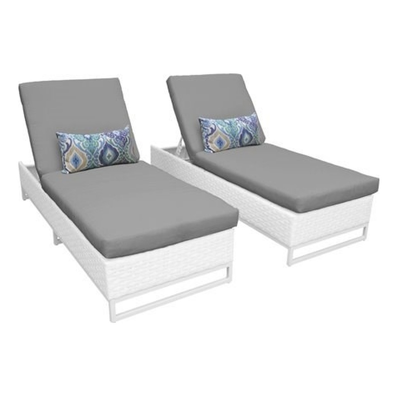 Monaco Chaise Set Of 2 Outdoor Wicker Patio Furniture In Grey Accuweather - Classic Outdoor Chaise Lounge Monaco Chaise Set Of 2 Outdoor Wicker Patio Furniture In Grey Accuweather - Classic Outdoor Chaise Lounge