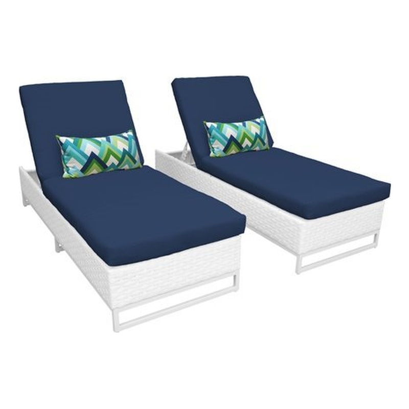 Monaco Chaise Set Of 2 Outdoor Wicker Patio Furniture In Navy 2x - Monaco Rattan Patio Set Monaco Chaise Set Of 2 Outdoor Wicker Patio Furniture In Navy 2x - Monaco Rattan Patio Set