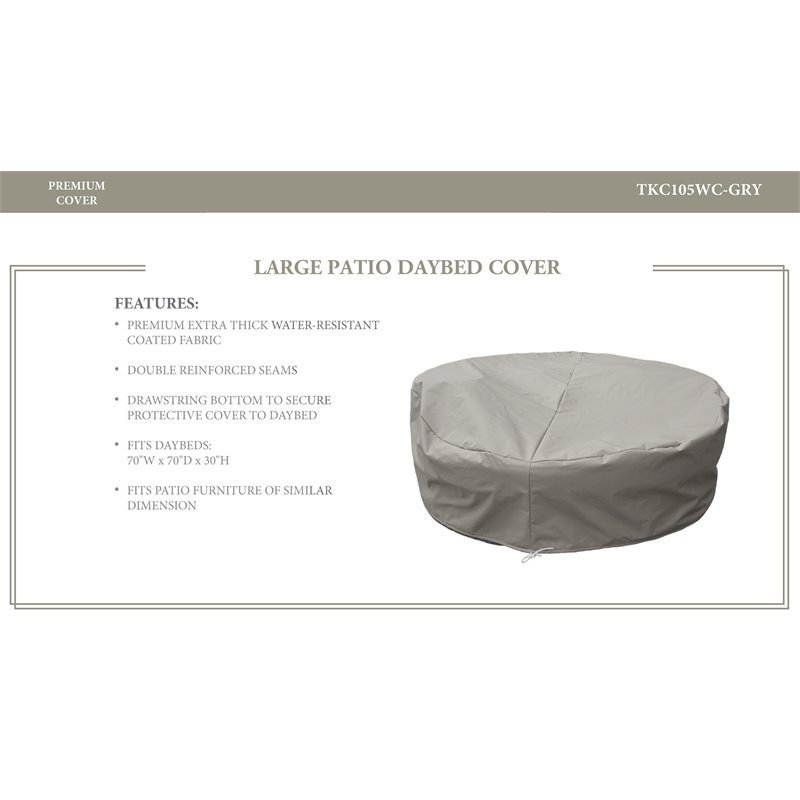 Oasis Fairmont Newport Sun Bed Protective Cover In Gray Cymax Business - Oasis Patio Furniture Cover