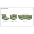 TK Classics High Back Cover Set in Cilantro for BARBADOS-06k