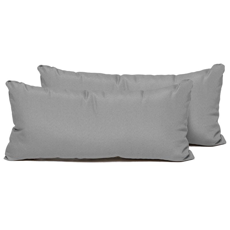 Grey Outdoor Throw Pillows Rectangle Set Of 2 639738832784 Ebay Grey Outdoor Throw Pillows Rectangle