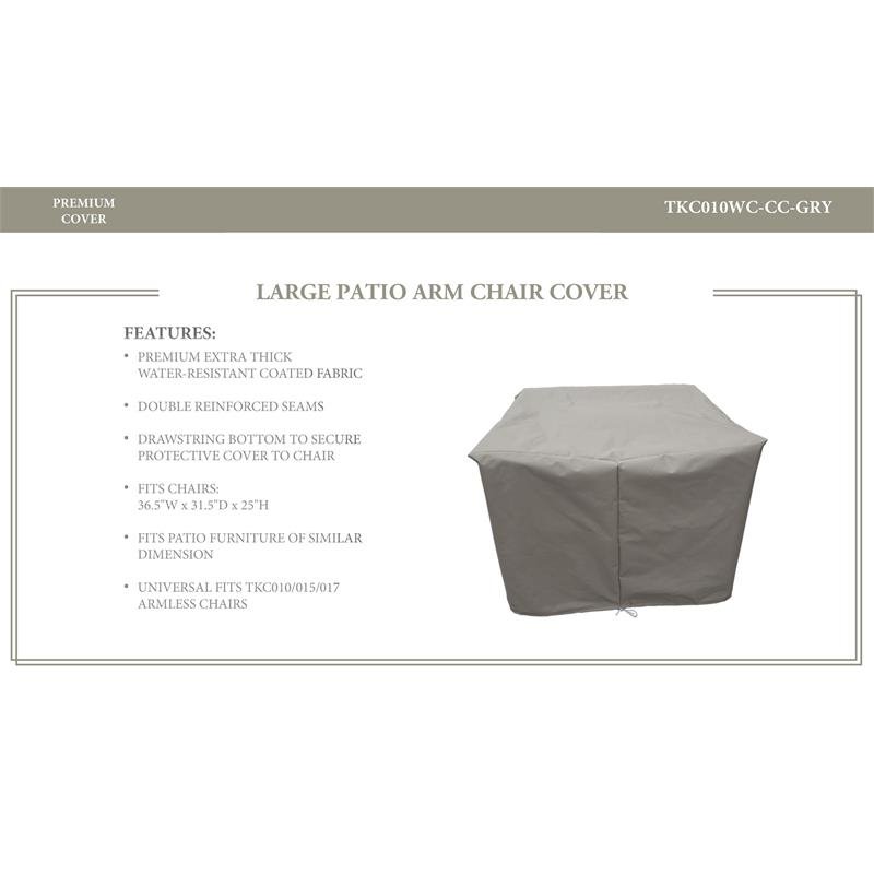 Belle/Monterey Club Chair Protective Cover in Grey