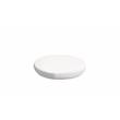 TK Classics 6 inches High Back Cushion for Round Ottoman in Sail White