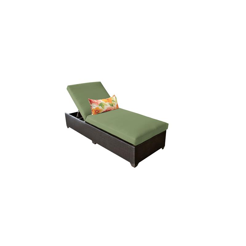 Belle Chaise Outdoor Wicker Patio Furniture In Cilantro Belle 1x Cilantro