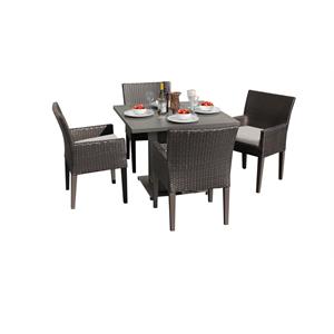 belle square dining table with 4 chairs