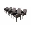 TK Classics Belle Dining Chair with Arms (Set of 8)