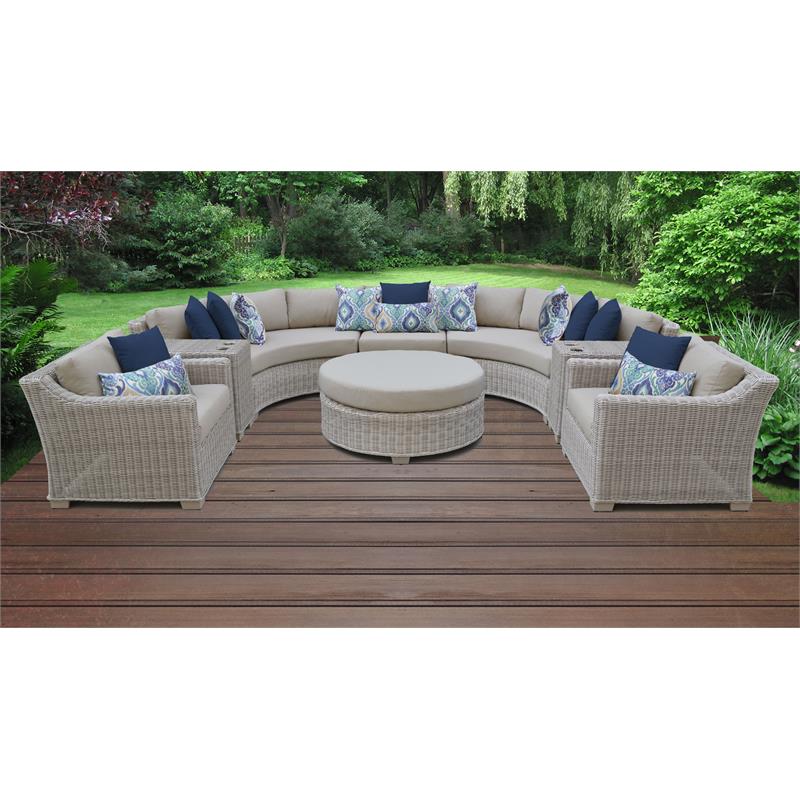 Coast 8 Piece Outdoor Wicker Patio Furniture Set 08e Cymax Business