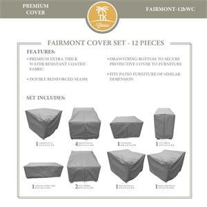 fairmont-12b protective cover set in grey