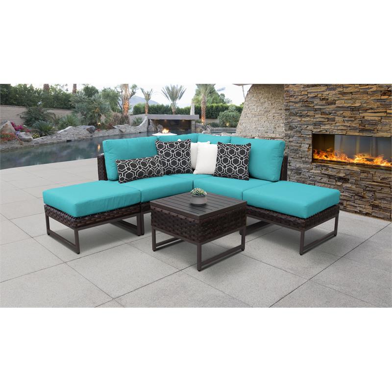 Details About Barcelona 6 Piece Outdoor Wicker Patio Furniture Set 06b In Aruba