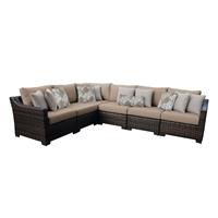 TK Classics kathy ireland River Brook 6 Piece Sectional Sofa Set