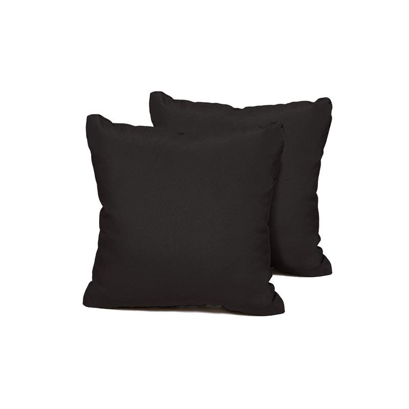 Black Outdoor Throw Pillows Square Set Of 2 Pillow Black S 2x