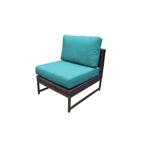 barcelona armless sofa with espresso legs