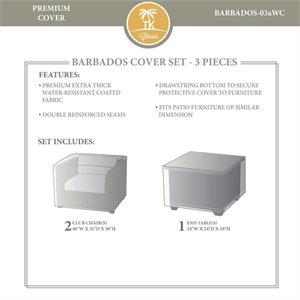 tk classics barbados 3 piece all weather cover set 03a in beige