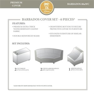 tk classics barbados 6 piece all weather cover set 06a in beige