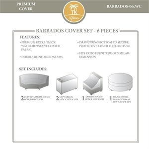 tk classics barbados 6 piece all weather cover set 06c in beige