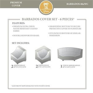 tk classics barbados 6 piece all weather cover set 06e in beige