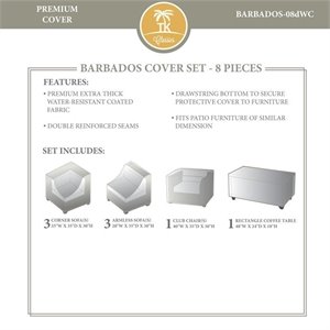 tk classics barbados 8 piece all weather cover set 08d in beige