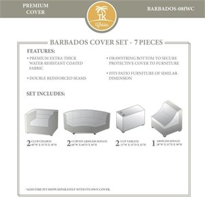 tk classics barbados 7 piece all weather cover set 08f in beige