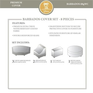 tk classics barbados 8 piece all weather cover set 08g in beige