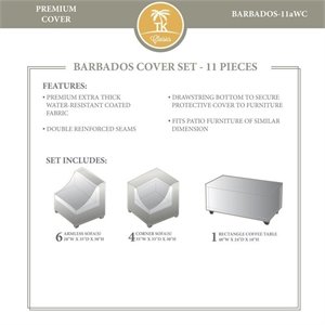 tk classics barbados 11 piece all weather cover set 11a in beige