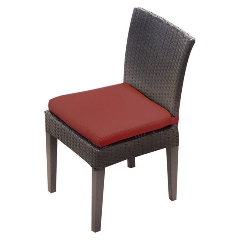 TKC Napa Wicker Patio Dining Chairs in Terracotta (Set of 2) | Cymax