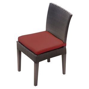 TKC Napa Wicker Patio Dining Chairs in Terracotta (Set of 2)