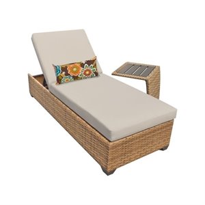laguna wicker patio lounges with side table